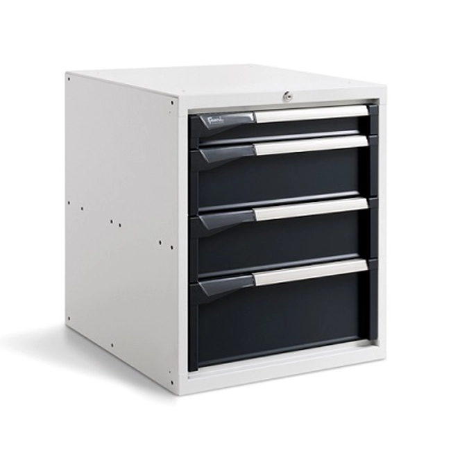Vendita online Armadio cassettiera Work Master 4 cassetti mm.560x610x669H - Grigio RAL7035+RAL7016